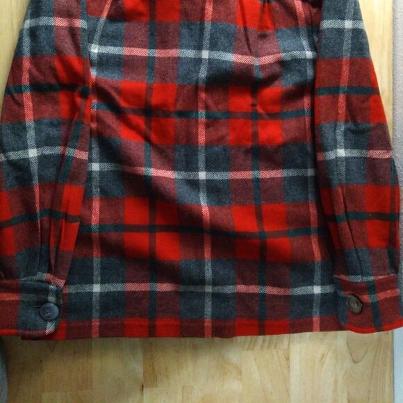 Vintage 70s Pendleton Wool Flannel Button Down Shirt Jacket Coat - Picture 7 of 7
